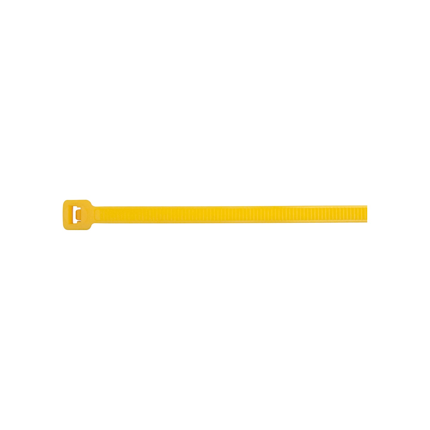 Cable Ties 200mm x 4.8mm Yellow Nylon 6.6 Standard Type Pack of 5 x 100
