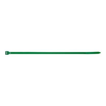Cable Ties 300mm x 4.8mm GreenNylon 6.6 Standard Type Pack of 10 x 100