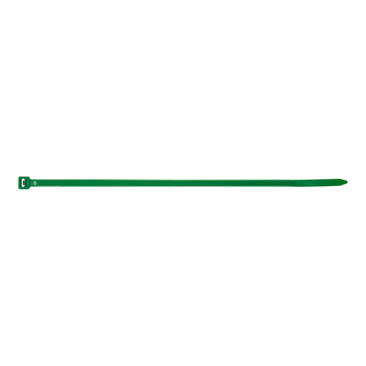 Cable Ties 370mm x 4.8mm Green Nylon 6.6 Standard Type Pack of 5 x 100