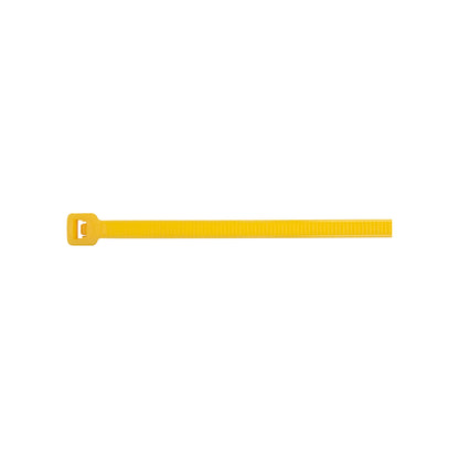 Cable Ties 370mm x 4.8mm Yellow Nylon 6.6 Standard Type Pack of 5 x 100