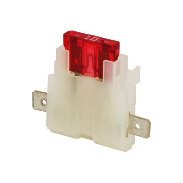 Standard Blade Fuse Holder White Clip Together Multiple Fuse Box Pack of 10