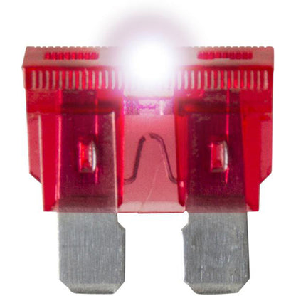 LED Blade Fuse 3A RoHS 12/24V Standard Style with Blown Fuse Indicator Pack of 25