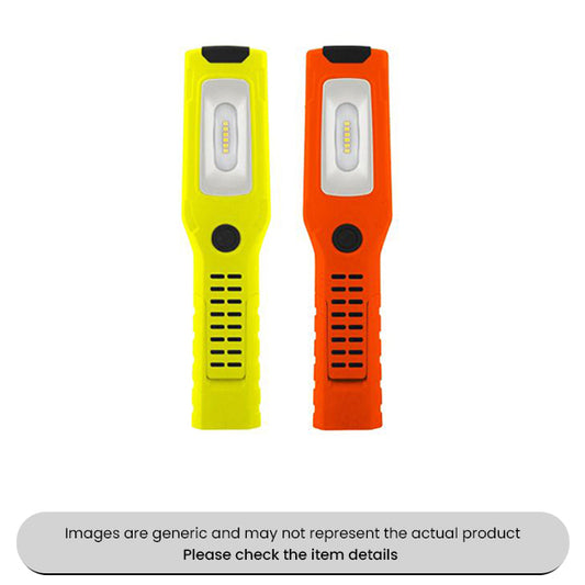 Vision Flexible Magnetic Hand Lamp/Torch Hi-Vis Orange With USB Charging Plug Pack Qty 1
