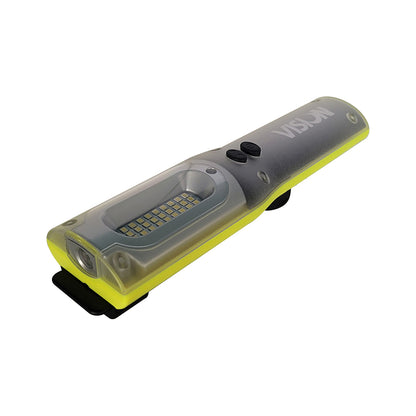 VISION Hand Lamp + UV Torch 1000lm SMD Lamp 3W UV Torch Magnetic Base IP54 Rated Qty 1