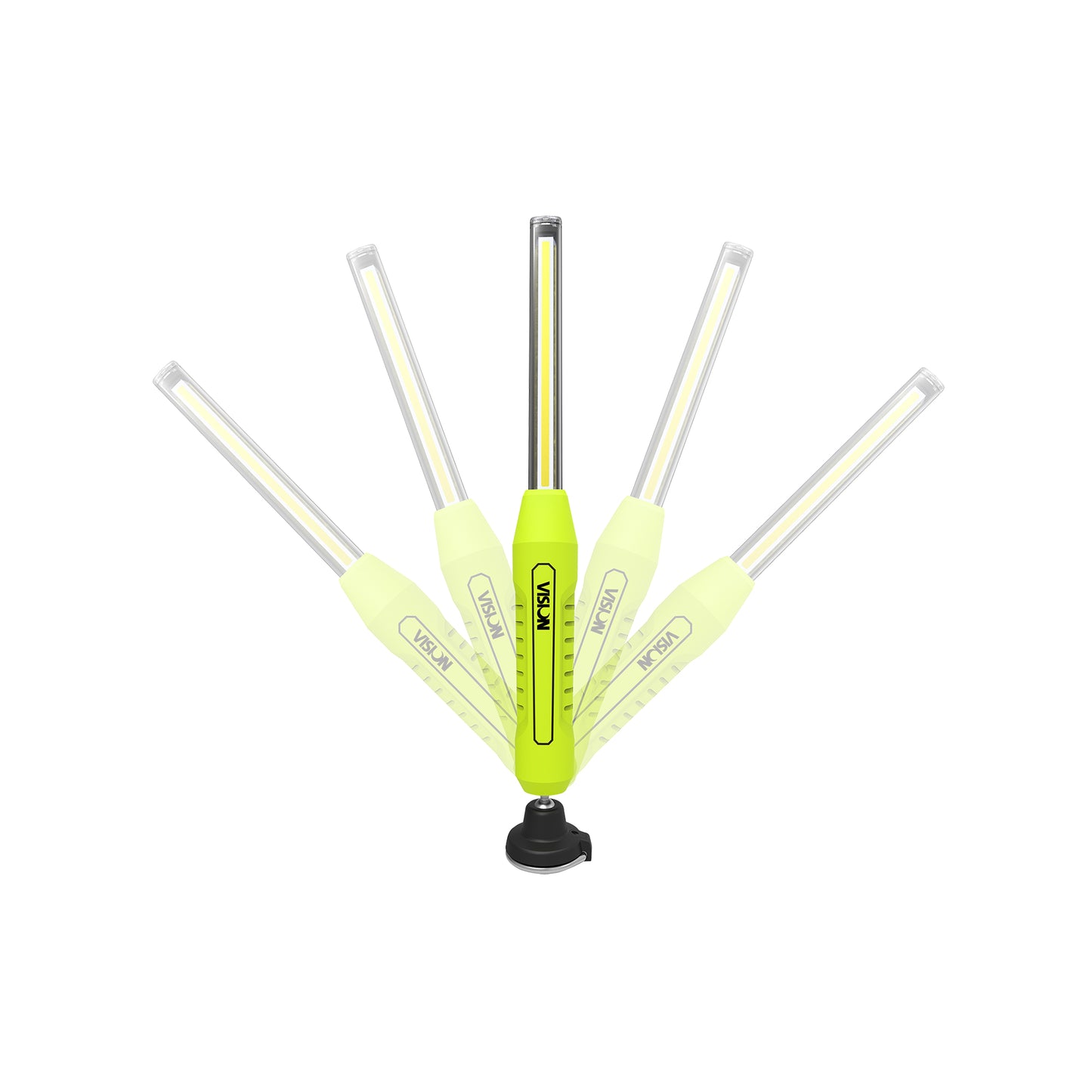 VISION Slimline COB Inspection Lamp 800lm 2W Torch Dimmable Magnetic Stand IP65 Rated Qty 1