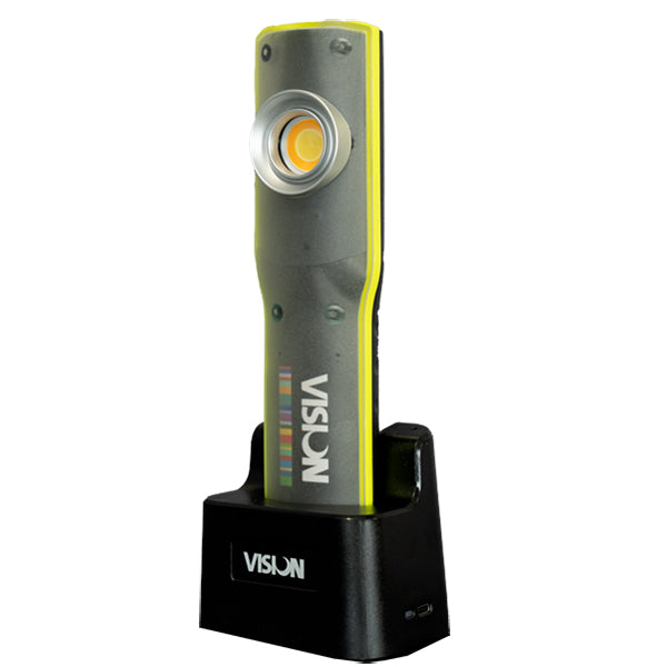 VISION VISION High CRI LED Inspection Light - 95+ CRI, 10W COB LED, 200lm Torch, Docking Station, IP54 IK08 Qty 1