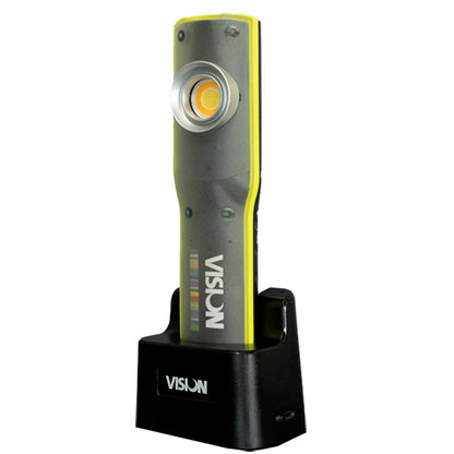 VISION VISION High CRI LED Inspection Light - 95+ CRI, 10W COB LED, 200lm Torch, Docking Station, IP54 IK08 Qty 1