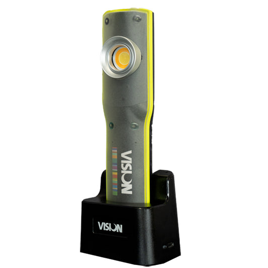 VISION VISION High CRI LED Inspection Light - 95+ CRI, 10W COB LED, 200lm Torch, Docking Station, IP54 IK08 Qty 1