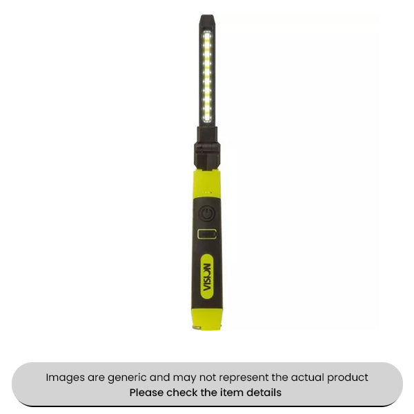 Slimline COB LED Inspection Lamp 9mm 2W Dual Flexible Folding Pack Qty 1