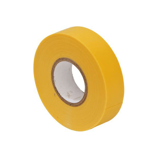 PVC Insulation Tape 19mm x 20m - Yellow, Flame Retardant BS EN 60454 Type 2 Pack of 10
