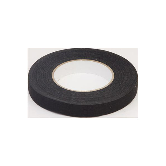 Linen Loom Tape 19mm x 50m - Black, Natural Rubber Adhesive Pack of 2