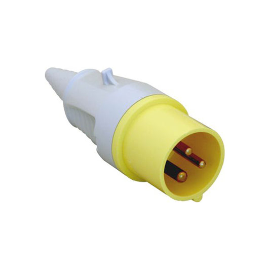 110V Plug - 16A, Yellow, IP44 Rated, 100–130V Pack of 5