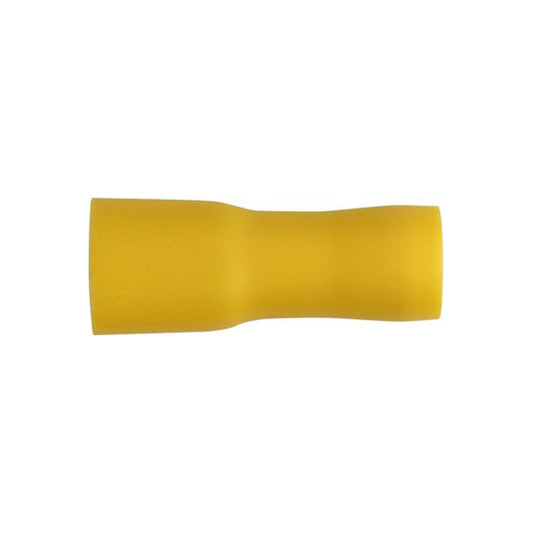 Yellow Fully Insulated Female Terminals 6.3mm for 4.0–6.0mm² Cable Pack of 100