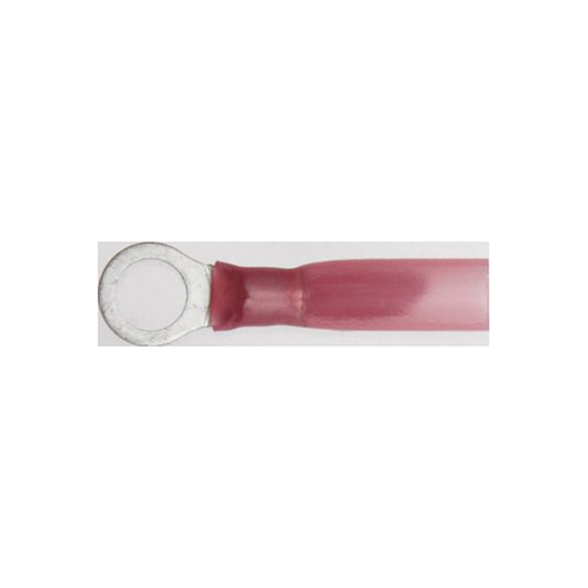 Heat Shrink Terminals Advanced Red Ring 5.3mm (2BA) Standard Length for 0.5–1.5mm² Cable Pack of 25
