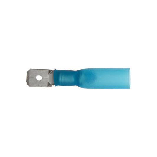 Heat Shrink Terminals Advanced Blue Push?On Male 6.3mm for 1.5–2.5mm² Cable Pack of 25