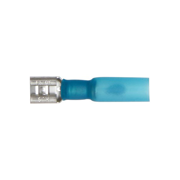 Heat Shrink Terminals Advanced Blue Push?On Female 6.3mm for 1.5–2.5mm² Cable Pack of 25