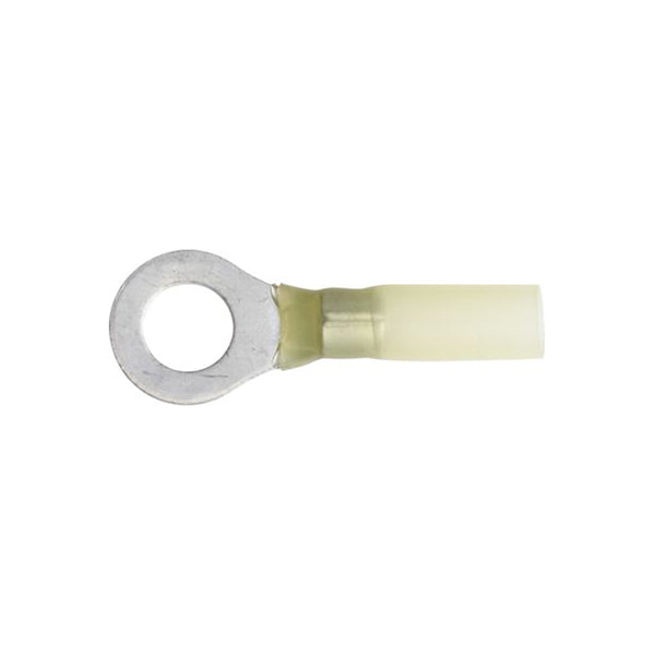 Heat Shrink Terminals Advanced Yellow Ring 8.4mm (5/16") Standard Length for 4.0–6.0mm² Cable Pack of 25
