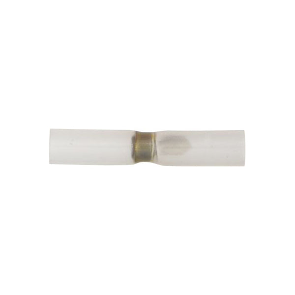 Heat Shrink Butt Connectors Solder Clear Stripe for 0.1–0.5mm² Cable (3:1 Shrink Ratio) Pack of 10