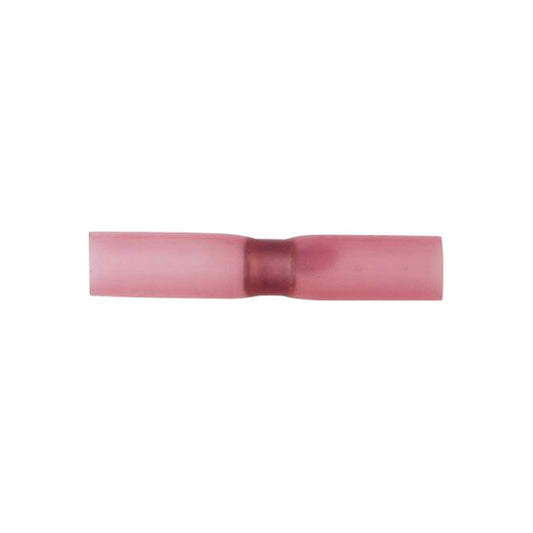 Heat Shrink Butt Connectors Solder Red Stripe for 0.5–1.0mm² Cable (3:1 Shrink Ratio) Pack of 10