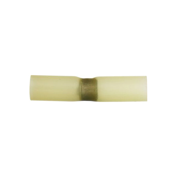 Heat Shrink Butt Connectors Solder Yellow Stripe for 2.5–6.0mm² Cable (3:1 Shrink Ratio) Pack of 10
