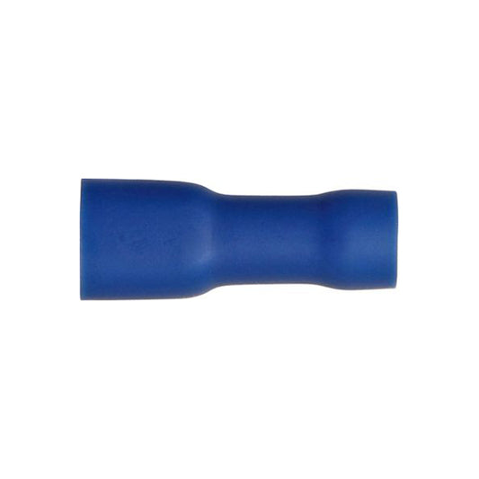 Blue Fully Insulated Female Terminals 4.8mm for 1.5–2.5mm² Cable Pack of 100