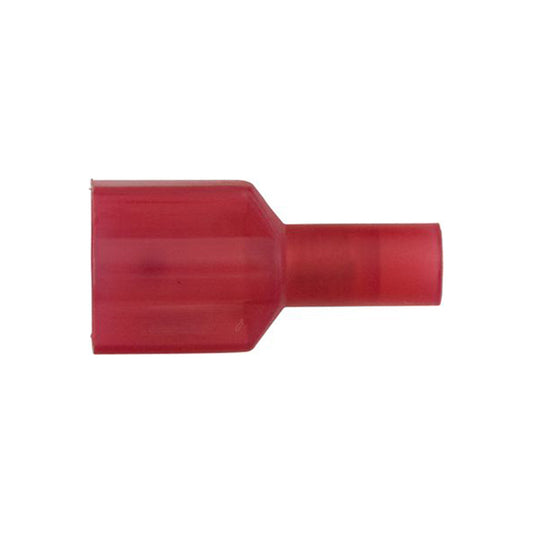 Red Male Disconnect Terminals 6.3mm for 0.5–1.5mm² Cable Pack of 100