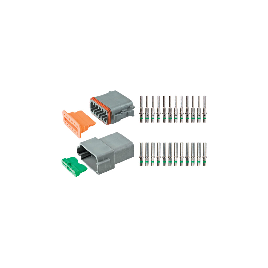 DT Connector Kit 8?Way 20 Piece Waterproof with Pins & Wedges (0.5–1.5mm² Cable) Qty 1 Kit