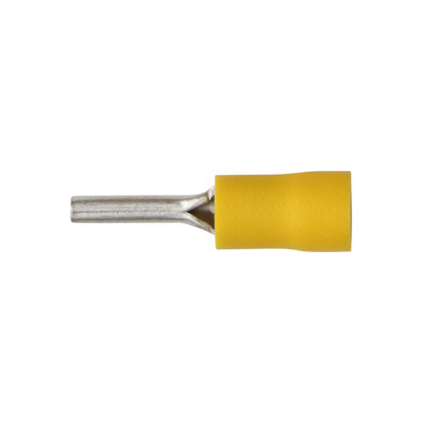 Yellow Pin Terminals 2.9mm x 14mm for 4.0–6.0mm² Cable Pack of 100
