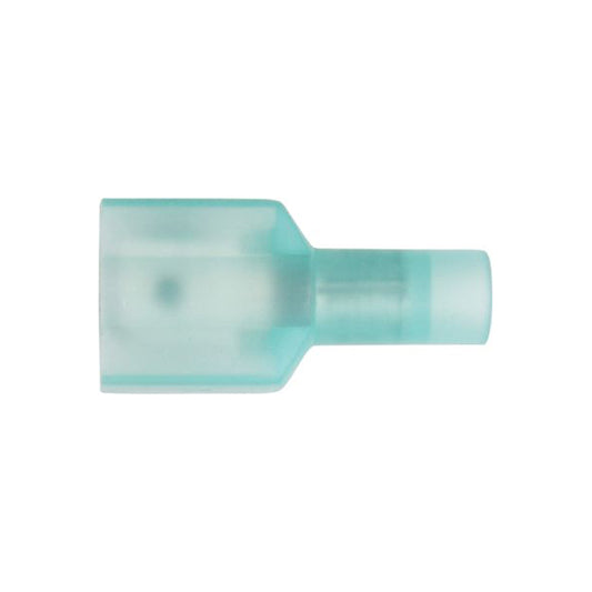 Fully Insulated Blue Female Terminals 6.3mm for 1.5–2.5mm² Cable Pack of 100