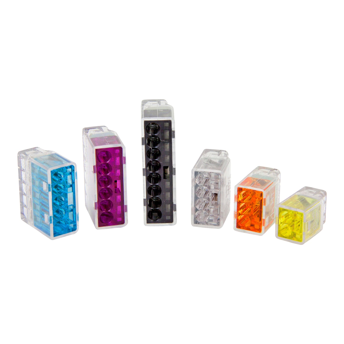 HellermannTyton Helacon Connectors 3-Hole Orange Transparent Wire Connector 450V 24A Pack of 100