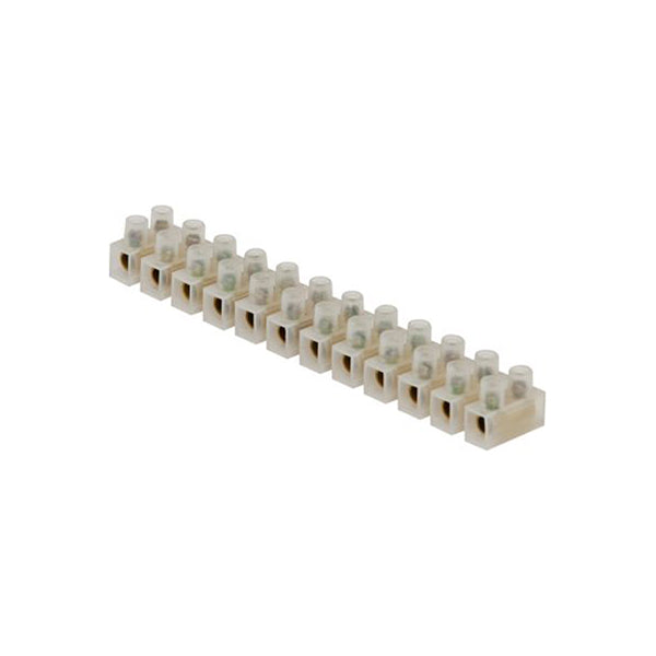 Terminal Block 12?Way 15A Pack of 10 Blocks