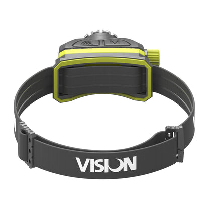 VISION LED Head Torch 350lm Motion Sensor USB Rechargeable IP65 Rated 3 Light Modes Qty 1