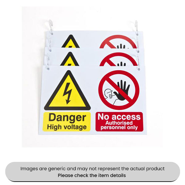 High Voltage Signs For Chains For Electric/Hybrid Vehicle Pack Qty 3