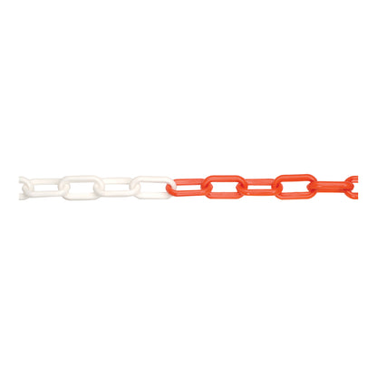 EV Safety Chain - Red/White, 6mm x 25m, High Visibility, 60kg Breaking Strain, For Vehicle Work Area Qty 1
