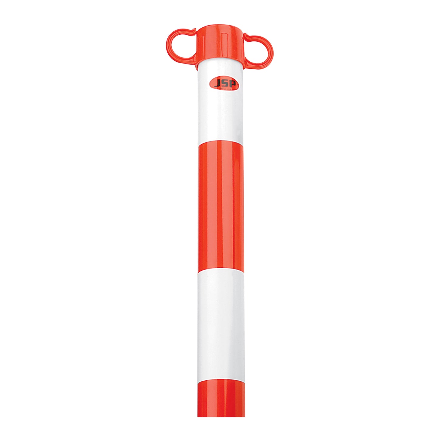 EV Chain Support Post - Height 90cm, Ø4.5cm, Lightweight, High Visibility, With Clips for Safety Chain Qty 1
