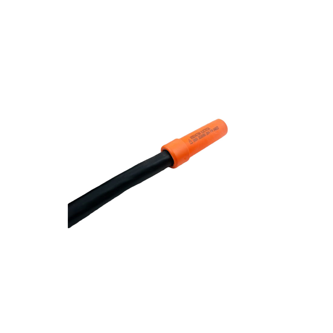 EV Cable End Shroud - Ø25mm x L110mm, 1000V Insulated, Flexible Grip Collar, Protects Cable Ends & Lugs Qty 1