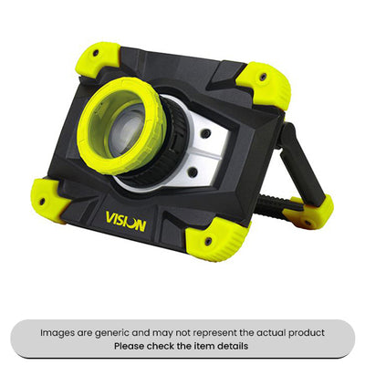 20W Vision COB Zoom Focus LED Mini Work Light & Powerbank Pack Qty 1