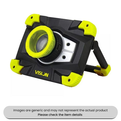20W Vision COB Zoom Focus LED Mini Magnetic Clip Base & Powerbank Pack Qty 1