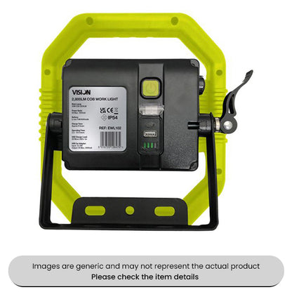 Vision COB Heavy Duty Work Light & Powerbank 2800 Lumens 30W Pack Qty 1
