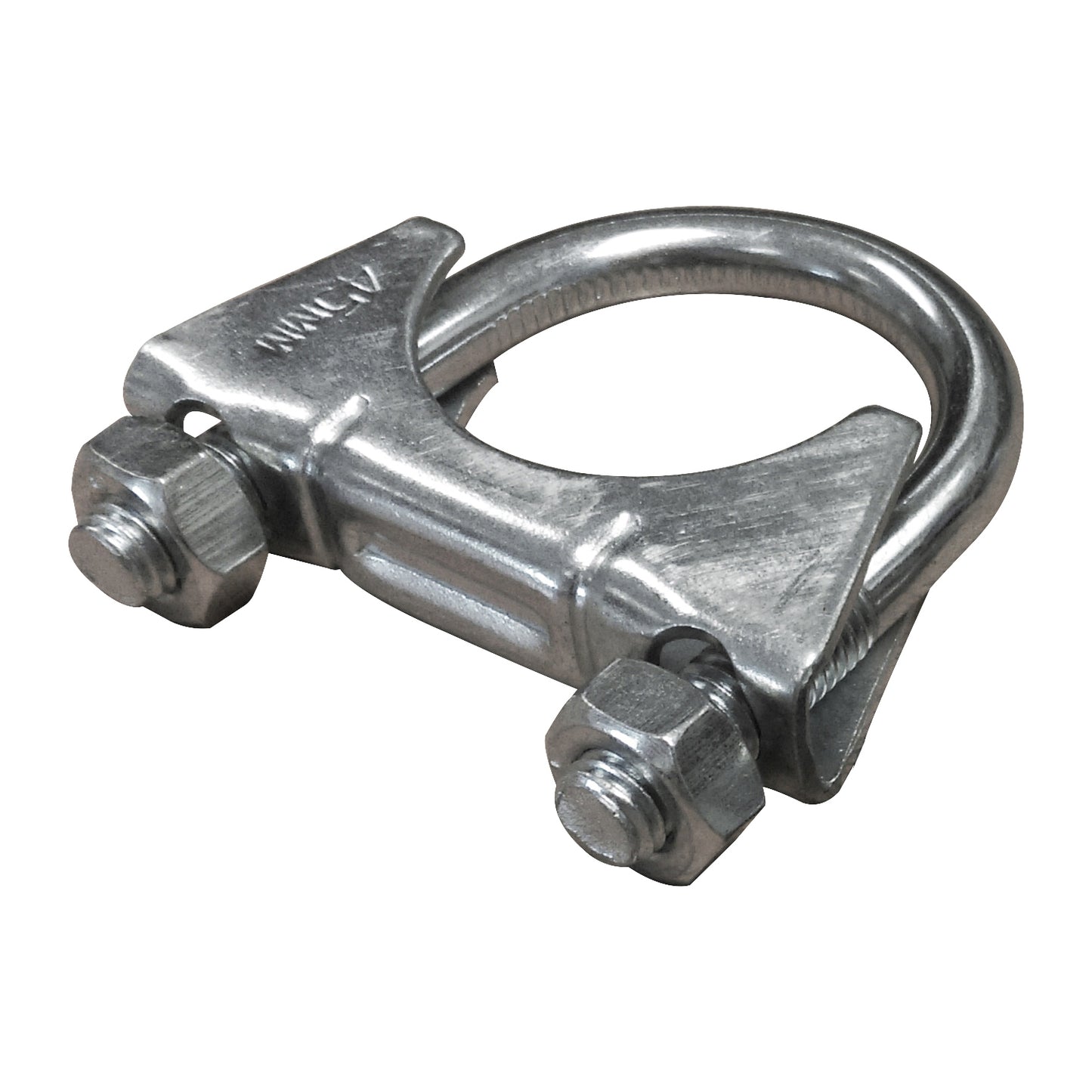 Exhaust Clamp - Heavy Duty, M10, Ø52mm (2 1/16"), Zinc Plated Steel, U?Type with Nuts/Thread Pack of 10