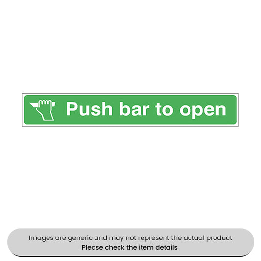 Adhesive Push Bar To Open 60X360MM Pack Qty 1