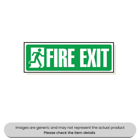 Fire Exit Foamex 120X360MM Pack Qty 1