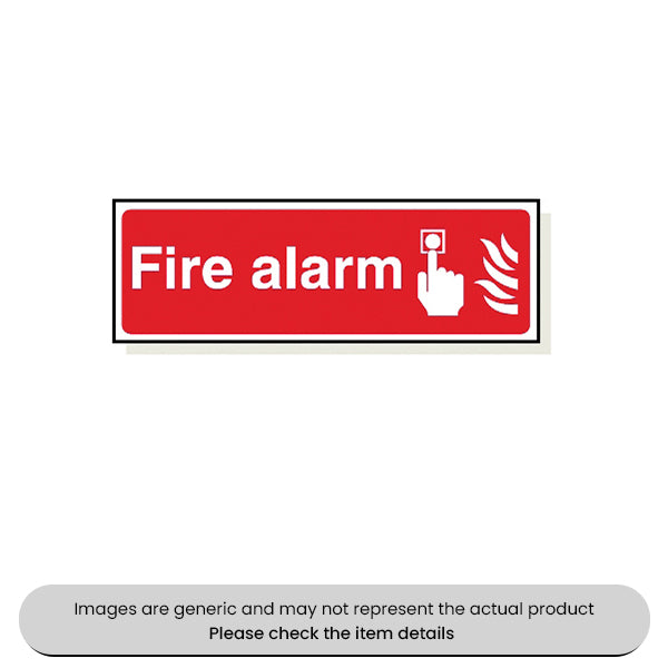 Fire Alarm Foamex 120X360MM Pack Qty 1