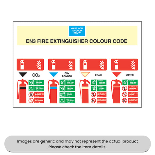 Fire Extinguisher Foamex 480X360MM Pack Qty 1