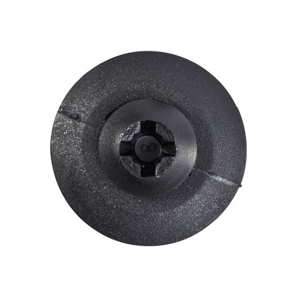 Screw Rivets - Ø6mm Hole, Ø16mm Flange x 14mm Stem, Black, Fits Mercedes Pack of 20