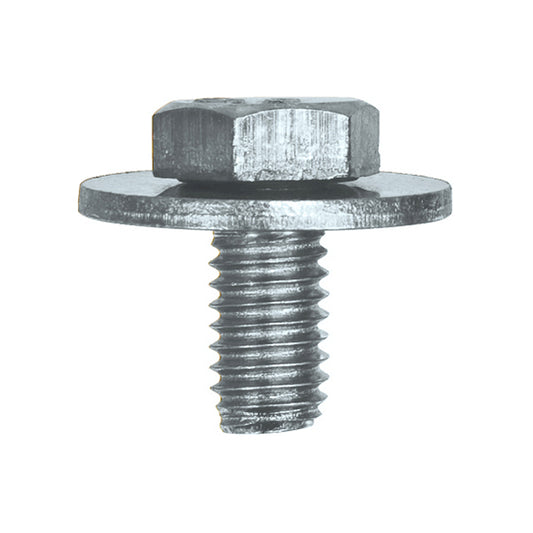 Body Screws - Mercedes Fitment, M6 x 10mm Thread, Ø18mm Washer, Zinc Plated Pack of 50
