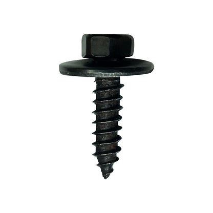 Body Screws - Mercedes Fitment, No. 10 x 3/4" (4.8 x 19mm), Ø15mm Washer, Black Pack of 50