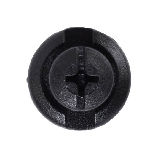 Screw Rivets - Ø8mm Hole, Ø20mm Flange x 8mm Stem, Black Pack of 20
