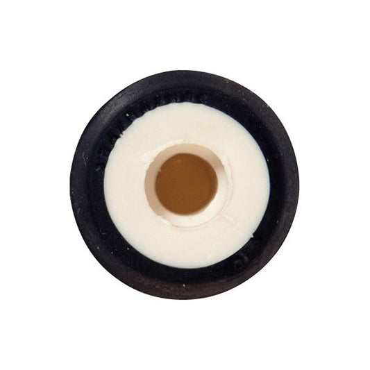 Lock Nuts - Ø16 x 17.5mm, Hole Ø11mm, Beige/Black Pack of 50
