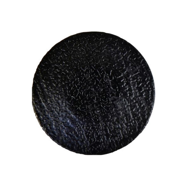 Trim Buttons - Fir Tree, Large Head, Ø24mm x H18mm, Ø6mm Hole, Black Pack of 50
